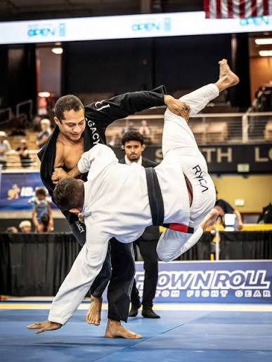 David Beluche throwing an opponent in competition